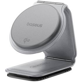Držák na mobil Baseus PrimeTrip C02 s Qi2 šedá barva
