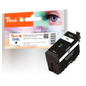 Inkoustová náplň Peach Epson 34XL, T3461, 1100 stran černá

