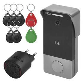Videozvonek EMOS GOSMART IP-20PoE šedý

