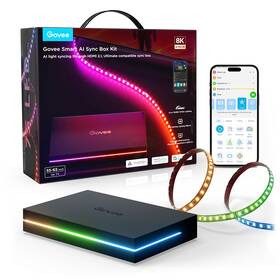 LED pásek Govee AI Sync Box 2, Smart TV RGBICW, podsvětlení 55-65" černý


