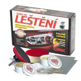 Sada na leštění Carex a ochranu povrchu světlometů 

