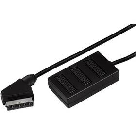 Kabel AQ 1x SCART (samec) na 3x SCART (samice) 

