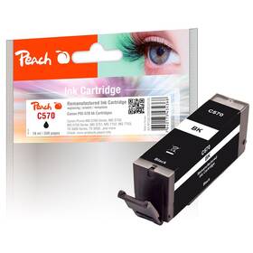 Inkoustová náplň Peach Canon PGI-570, 330 stran černá

