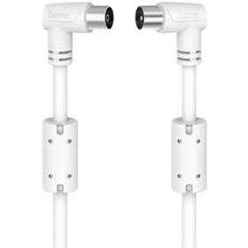 Koaxiální kabel Hama anténní , 90DB, KOLmÝ, 5m, bílý 

