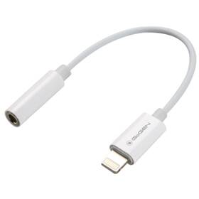 Kabel GoGEN Lightning (M) / 3,5mm jack (F), 0,2m bílý

