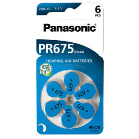 Baterie do naslouchadel Panasonic PR675, blistr 6ks 

