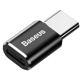 Redukce Baseus Micro USB/USB-C černý

