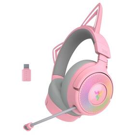 Headset Razer Kraken Kitty V3 Pro růžový

