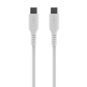 Kabel FIXED Liquid silicone USB-C/USB-C s podporou PD, 60W, 0,5m bílý

