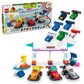 Stavebnice LEGO® DUPLO® 10445 Závodní auta a řidiči týmu F1® 


