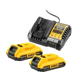 Set baterie a nabíječky Dewalt XR DCB1104D2 

