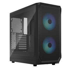 Case FRACTAL DESIGN Focus 2 RGB Tempered Glass Clear Tint černá

