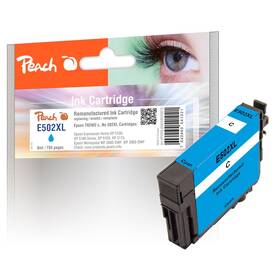 Inkoustová náplň Peach Epson 502XL, T02W2, 755 stran azurová

