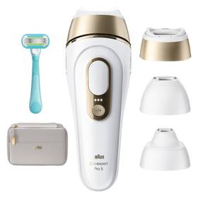 Epilátor Braun IPL5351 bílý/zlatý

