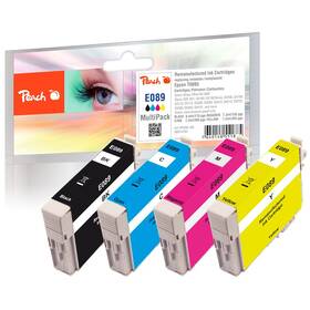 Inkoustová náplň Peach Epson 89, T0895 MultiPac, 1x 8,4, 3x 7,2 ml vícebarevná

