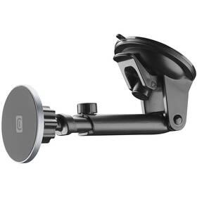 Držák na mobil CellularLine Touch Mag Suction Cup s přísavkou na sklo a podporou MagSafe černý

