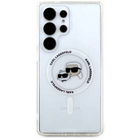 Kryt na mobil Karl Lagerfeld IML K&CH Heads MagSafe na Samsung Galaxy S25 Ultra průhledný

