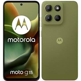Mobilní telefon Motorola Moto G15 8 GB / 512 GB zelená barva
 Mobilní telefon Motorola Moto G15 8 GB / 512 GB zelená barva