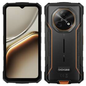 Mobilní telefon Doogee Fire 7 4 GB / 256 GB černý/oranžový

