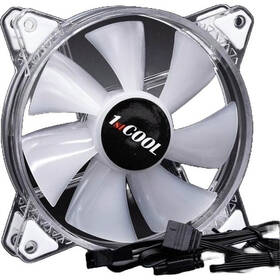 Ventilátor 1stCOOL AURA EVO Crystal ARGB PWM průhledný

