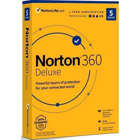 Software Norton 360 DELUXE 50GB CZ 1 uživatel / 5 zařízení / 12 měsíců (BOX) 

