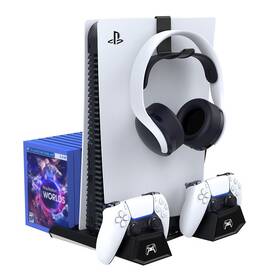 Dokovací stanice iPega P5023 s chlazením pro PS5 černá

