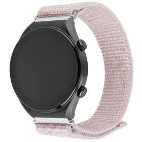 Řemínek FIXED Nylon Sporty Strap na Garmin Quick Release 20mm růžový

