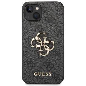 Kryt na mobil Guess 4G Metal Logo na Apple iPhone 14 šedý

