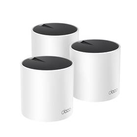 Komplexní Wi-Fi systém TP-Link Deco X55, WiFi6 AX3000 Ai-Driven (3 ks) bílá barva
