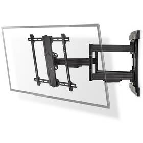 Držák TV Nedis Full Motion nástěnný polohovatelný, pro úhlopříčky 37 - 80 ", nosnost 70 kg černý

