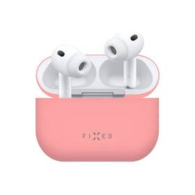 Příslušenství FIXED Ultratenké silikonové pouzdro Silky pro Apple AirPods Pro 3 růžové

