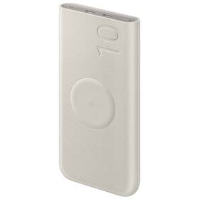 Powerbanka Samsung 10 000mAh 25W, bezdrátové nabíjení béžová

