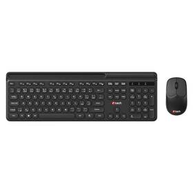 Klávesnice s myší C-Tech Quallis, CZ/SK černá

