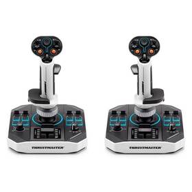 Joystick Thrustmaster Sol-R 2 HOSAS Space Sim Duo bílý

