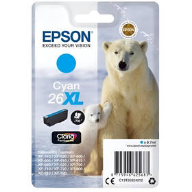 Inkoustová náplň Epson 26XL, 700 stran azurová

