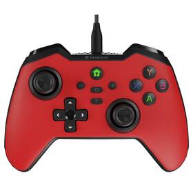Gamepad Genesis MANGAN 300 pro PC, Switch červený

