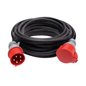 Kabel prodlužovací Solight 1 zásuvka, 400V/32A, 20m černý

