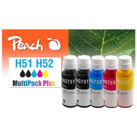 Inkoustová náplň Peach HP GT51, GT52, MultiPack Plus, 2x 5000, 3x 8000 stranl - CMYK 
