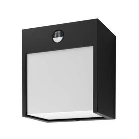 Nástěnné svítidlo Solight Terni, 12W, 560lm, 3000K, PIR sensor černé

