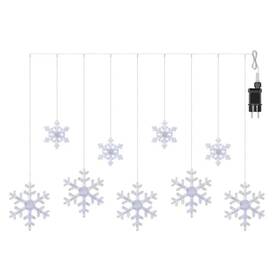 LED řetěz EMOS 131 WINDOW SNOWFLAKES, IP44, CW průhledný

