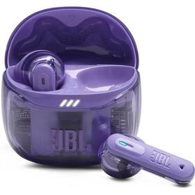 Sluchátka JBL Tune Flex  2 Ghost fialová barva

