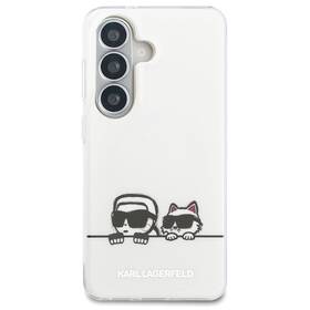 Kryt na mobil Karl Lagerfeld IML K&CH Peekaboo Logo Magnetic na Samsung Galaxy S26 bílý

