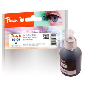 Inkoustová náplň Peach Brother BT6000 BK, 6000 stran černá

