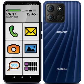 Mobilní telefon Aligator S6600 Senior Duo 4 GB / 64 GB modrá barva
