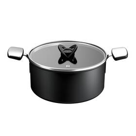 Hrnec s poklicí Tefal G3284653, 24 cm černý

