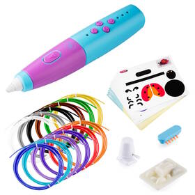 3D pero GoGEN BOB A BOBEK + 36 m náplní, 17 šablon, 3 strojky modré

