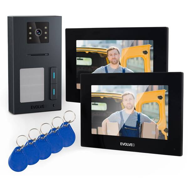 Dveřní videotelefon Evolveo DoorPhone AP2- 2 černý

