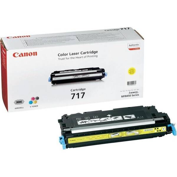 Toner Canon CRG-717Y, 4000 stran žlutý

