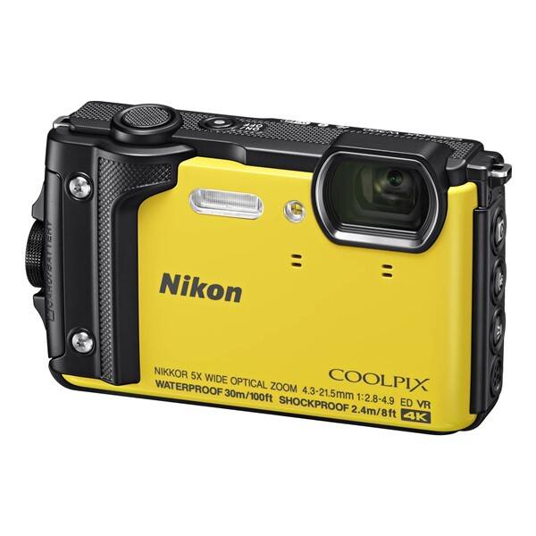 Digitální fotoaparát Nikon W300 + 2 v 1 plovoucí popruh žlutý

