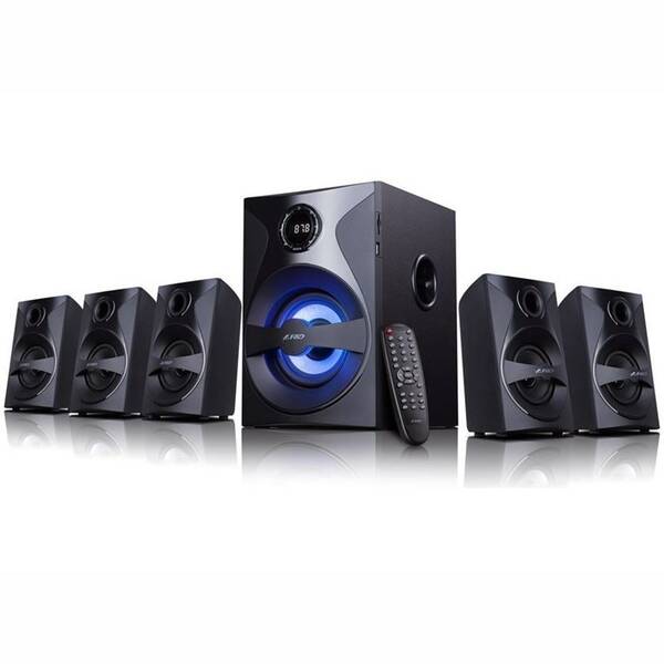Reproduktory Fenda F&D F3800X 5.1, bluetooth, rádio, USB, SD, dálkové ovládání černé

